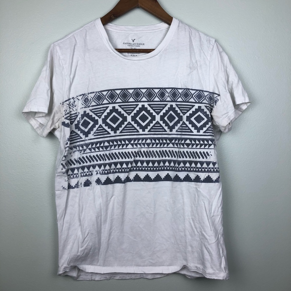 🌿American Eagle White Short Sleeve T-Shirt Medium